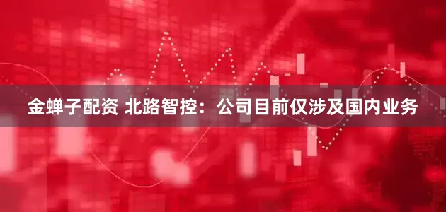 金蝉子配资 北路智控：公司目前仅涉及国内业务