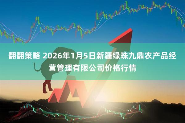 翻翻策略 2026年1月5日新疆绿珠九鼎农产品经营管理有限公司价格行情